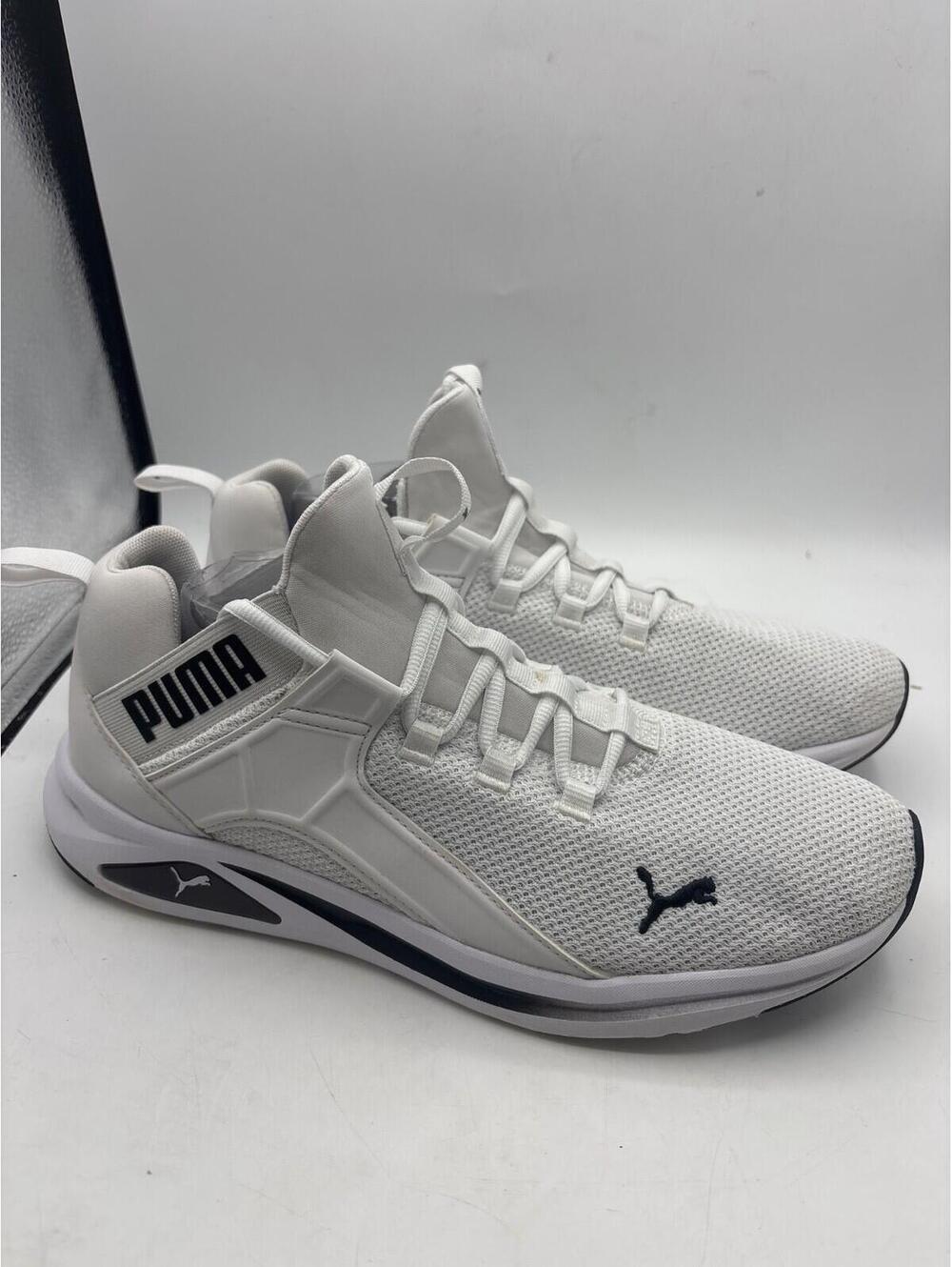 Puma Enzo 2 Revamp White Black Men Unisex Road Running Jogging Shoes 379253-04